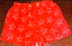 Zwembroek mt 68 fel oranje met witte sterren print, Kinderen en Baby's, Babykleding | Maat 68, Broekje, Ophalen of Verzenden, Zo goed als nieuw