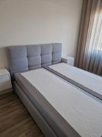Boxspring 160 x 210 cm. met nachtkastjes, Ophalen, Gebruikt, 210 cm, Tweepersoons