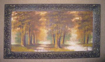 schilderij met boslandschap beschikbaar voor biedingen