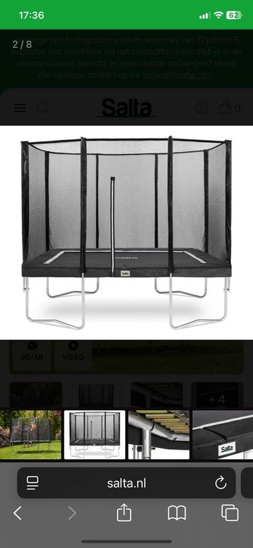 Salta trampoline 305 x 214  beschikbaar voor biedingen