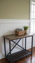 Mooie landelijke sidetable in Versailles motief, Huis en Inrichting, Tafels | Sidetables, Ophalen, 50 tot 100 cm, Nieuw, Riviera Maison