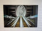 Glasschilderij “Futuristische roltrap” ca. 116x78cm, Foto of Poster, Zo goed als nieuw, 100 tot 125 cm, 50 tot 75 cm