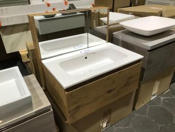 nieuw badmeubel 75x46, LANCELOT OAK, incl spiegelkast m.verl beschikbaar voor biedingen