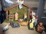 kerststal 39 cm met 11 beeldjes, Diversen, Kerst, Ophalen, Zo goed als nieuw
