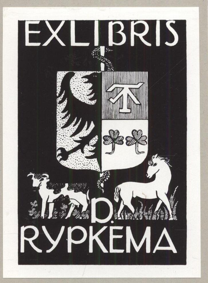 1482 Ex Libris Nederland : Jeanne Bieruma Oosting, 1945, Antiek en Kunst, Kunst | Etsen en Gravures, Verzenden