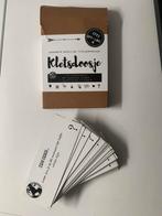 Kletsdoosje met 108 kletskaarten, Hobby en Vrije tijd, Gezelschapsspellen | Kaartspellen, Ophalen of Verzenden
