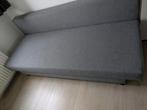 Ikea Slaapbank Grijs - Uitklapbaar tot Bed, Ophalen, Gebruikt, 70 cm of minder, 190 cm of minder