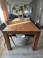 Teakhouten Eettafel 200x100cm - Demontabel, Gebruikt, 100 tot 150 cm, Teakhout, Ophalen of Verzenden