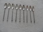 Diverse verzilverde bestekdelen van AH met gedraaide steel, Antiek en Kunst, Antiek | Bestek, Ophalen of Verzenden