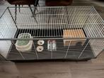 Cavia/konijnen kooi + toebehoren, Dieren en Toebehoren, Kooi, Zo goed als nieuw, 75 tot 110 cm, Cavia