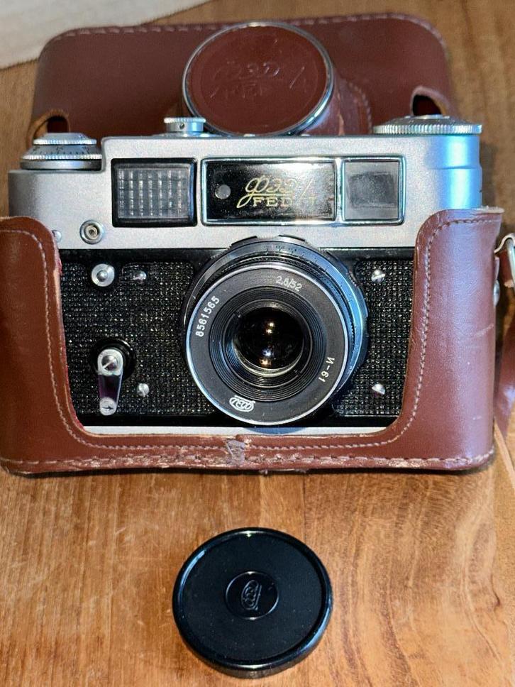 Fed 4 russische meetzoeker camera met industar-61 52mm 1:2.8, Audio, Tv en Foto, Fotocamera's Analoog, Gebruikt, Compact, Overige Merken