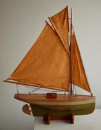 Antieke speelgoed zeilboot (loodskotter) Parc du Luxembourg, Ophalen