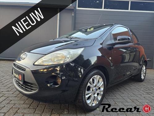 Ford Ka - 1.2 Titanium/Airco/Nap/Apk-6-6-26/Zwart, Auto's, Ford, Bedrijf, Te koop, Ka, ABS, Airbags, Airconditioning, Alarm, Boordcomputer