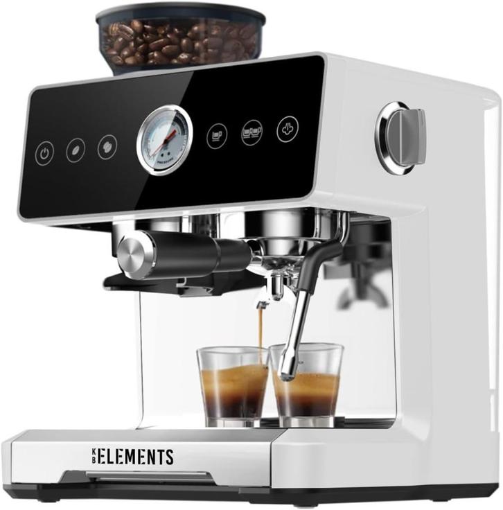 KB ELEMENTS Espressomachine met geïntegreerde molen, Witgoed en Apparatuur, Koffiezetapparaten, Nieuw, Gemalen koffie, Koffiebonen