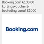 Booking voucher €100,-, Tickets en Kaartjes, Kortingen en Cadeaubonnen