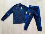Feyenoord Adidas Trainingspak Vest & Broek Blauw, 116, 122, Adidas, Sport- of Zwemkleding, Ophalen of Verzenden, Zo goed als nieuw