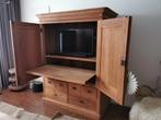 Televisie/ computerkast teak, Ophalen, Gebruikt, 100 tot 150 cm, Teakhout