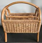 Vintage rotan lectuurbak, Huis en Inrichting, Woonaccessoires | Krantenbakken en Lectuurbakken, Ophalen of Verzenden, Gebruikt