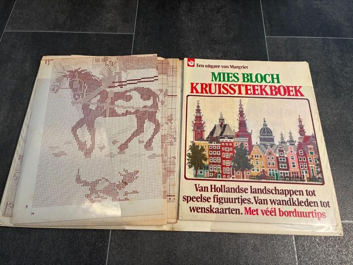 Kruissteekboek Mies Bloch (borduurpatronen), Hobby en Vrije tijd, Borduren en Borduurmachines, Gebruikt, Patroon, Handborduren