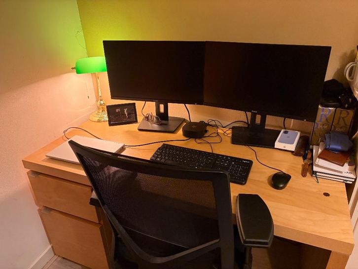 Bureau IKEA (Malm), Huis en Inrichting, Bureaus, Zo goed als nieuw, Bureau, Ophalen