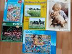 5 puzzels van 1000ST  samen voor 5.00 euro, Hobby en Vrije tijd, Denksport en Puzzels, Ophalen of Verzenden, 500 t/m 1500 stukjes