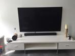 Wit hoogglans TV meubel, Huis en Inrichting, Kasten | Televisiemeubels, Minder dan 100 cm, 25 tot 50 cm, Zo goed als nieuw, Ophalen