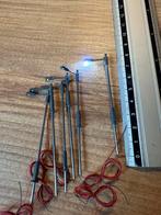 Lantaarnpalen | N spoor | 8cm | 6stk, Hobby en Vrije tijd, Modeltreinen | N-Spoor, Overige merken, Gelijkstroom, Overige typen