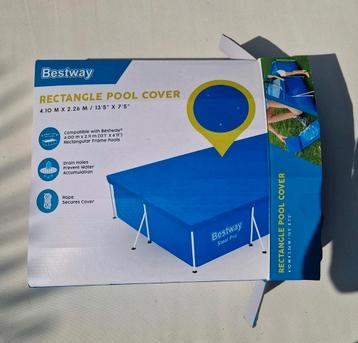 Rectangle pool cover zwembad afdekzeil bestway 4.10 M X 2.26 beschikbaar voor biedingen