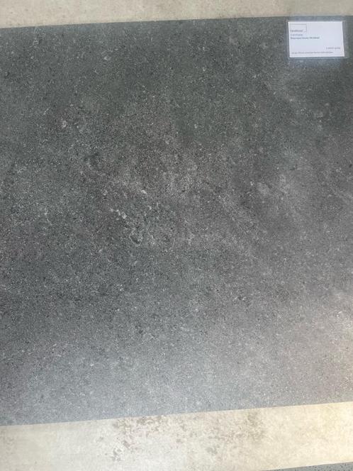 Uitverkooppartij -> hardsteenlook tegel 60x60 antraciet, Doe-het-zelf en Verbouw, Tegels, Nieuw, Vloertegels, Keramiek, 60 cm of meer