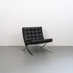 2x Knoll Barcelona Chair Zwart Mies vd Rohe, Niet ingevuld, Niet ingevuld, Ophalen of Verzenden, Zo goed als nieuw