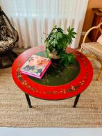 Hindeloopen Koffietafel - Handbeschilderd Vintage, Ophalen, Gebruikt, 100 tot 150 cm, 50 tot 75 cm