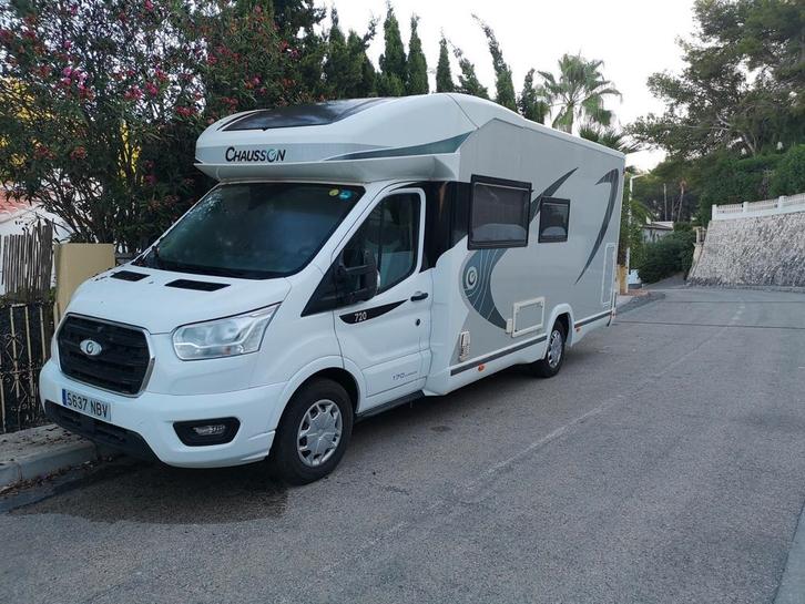 Chausson 6 persoons Camper op Spaans Kenteken, Caravans en Kamperen, Campers, Particulier, tot en met 4, Half-integraal, Ford