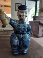 Karaf blauw -wit man, Ophalen of Verzenden, Gebruikt