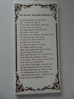 Tegel,  De droom, die geen bedrog is, Ophalen of Verzenden, Zo goed als nieuw