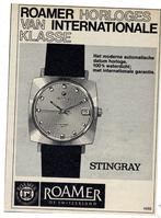 2 Horloges Advertenties ROAMER-VAN RIEL.s 1969-1952, Verzenden, Zo goed als nieuw, Overige typen