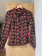 Blutgeschwister vest maat S zwart fuchsiaroze groen bloemen, Overige kleuren, Verzenden, Zo goed als nieuw, Maat 36 (S)