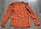 Mooi roestbruin blousje 122/128, Meisje, Overhemd of Blouse, Ophalen of Verzenden, Zo goed als nieuw