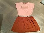 Seayai jurkje maat 128/134 roze/bruin, Kinderen en Baby's, Kinderkleding | Maat 128, Ophalen of Verzenden, Zo goed als nieuw, Meisje