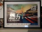 24h le mans originele poster in kader, Verzamelen, Ophalen of Verzenden, Zo goed als nieuw, A1 t/m A3