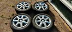 Set 195/55 R16 banden, wieldoppen en velgen Toyota Prius, Auto-onderdelen, Banden en Velgen, Ophalen, Gebruikt, 16 inch, Band(en)