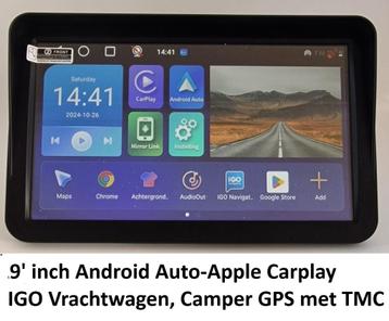 9' Android Auto-Apple Carplay Tablet Navigatie GPS EU Map. beschikbaar voor biedingen