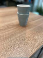Pastel blauwe HEMA aardewerk bekers, Ophalen of Verzenden, Zo goed als nieuw, Overige materialen
