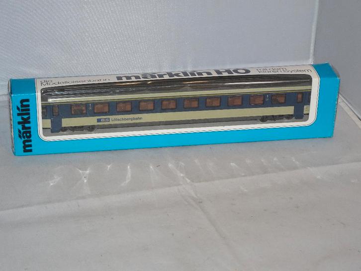 Marklin passagierswagon BLS 4218 nieuw in OVP (#837), Hobby en Vrije tijd, Modeltreinen | H0, Nieuw, Wagon, Wisselstroom, Märklin