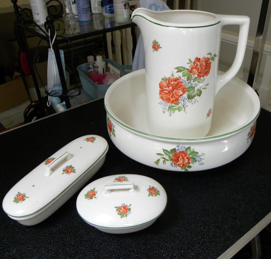 Lampet set helemaal compleet, Antiek en Kunst, Antiek | Keramiek en Aardewerk, Ophalen