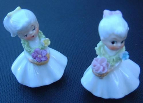 Napco Porseleinen Beeldjes Vintage Miniatuur, Verzamelen, Beelden en Beeldjes, Zo goed als nieuw, Mens, Ophalen of Verzenden