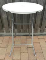Te huur: Statafels, wit (80 x 109 cm), optie: hoezen (huren), Ophalen, Zo goed als nieuw