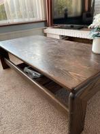 Houten Salontafel - 64x128 cm, Gebruikt, 100 tot 150 cm, Minder dan 50 cm, Rechthoekig