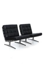 Set Paul Leidersdorff ‘Caravelle’ fauteuils, Gebruikt, Metaal, Vintage, 75 tot 100 cm