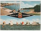 Terhorne  Groeten 3 luik Zeilen Zeilboot Vrijheid Wedstrijd, Verzamelen, Ansichtkaarten | Nederland, Verzenden, 1960 tot 1980
