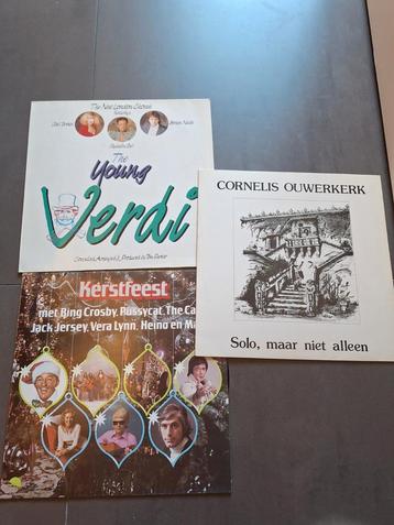 3 LP's Vinyl: Verdi, Ouwerkerk, Kerst beschikbaar voor biedingen